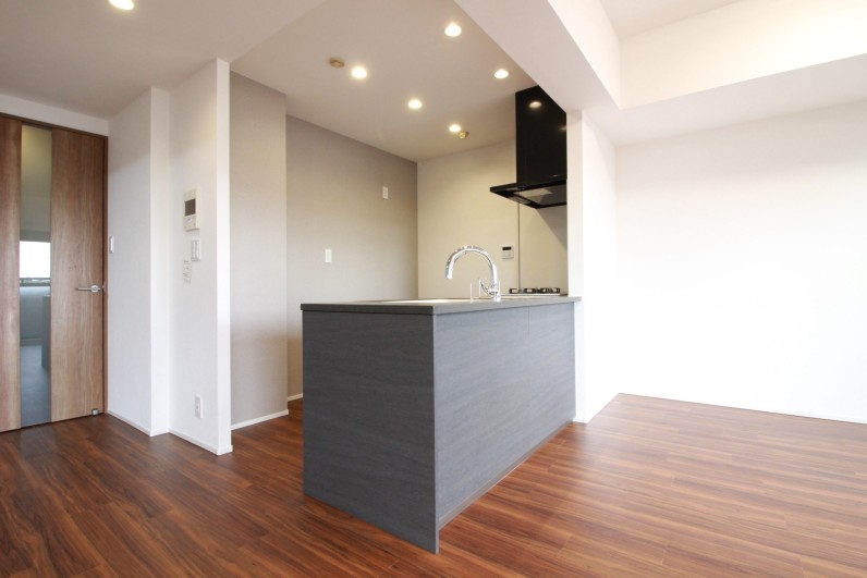 開放的なオープンキッチン